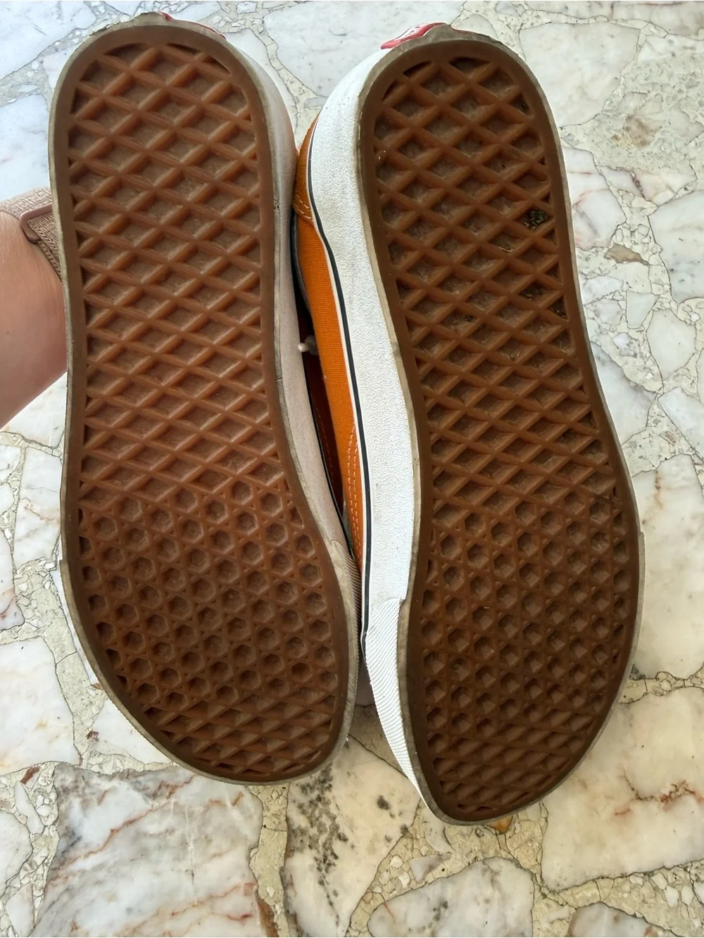 Vans Old Skool Orange Suede & Canvas Sneakers